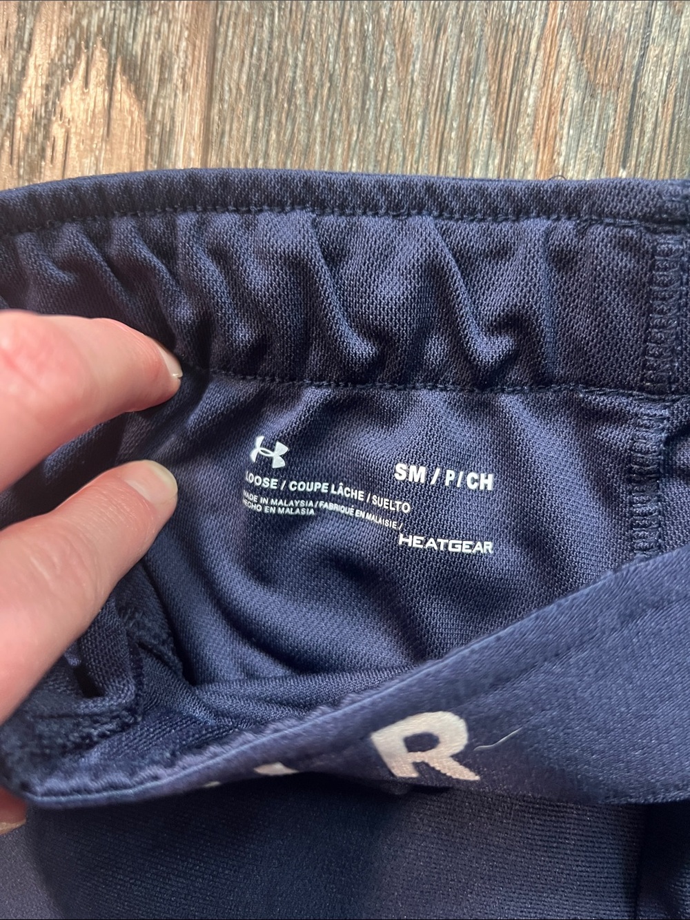 Under Armour Navy and White Women’s Athletic Shorts - Picture 2 of 5